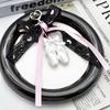 lace bowknot Ballet Shoes Keychain Backpack Decor Ballet Shoes Bow Keychain  Women