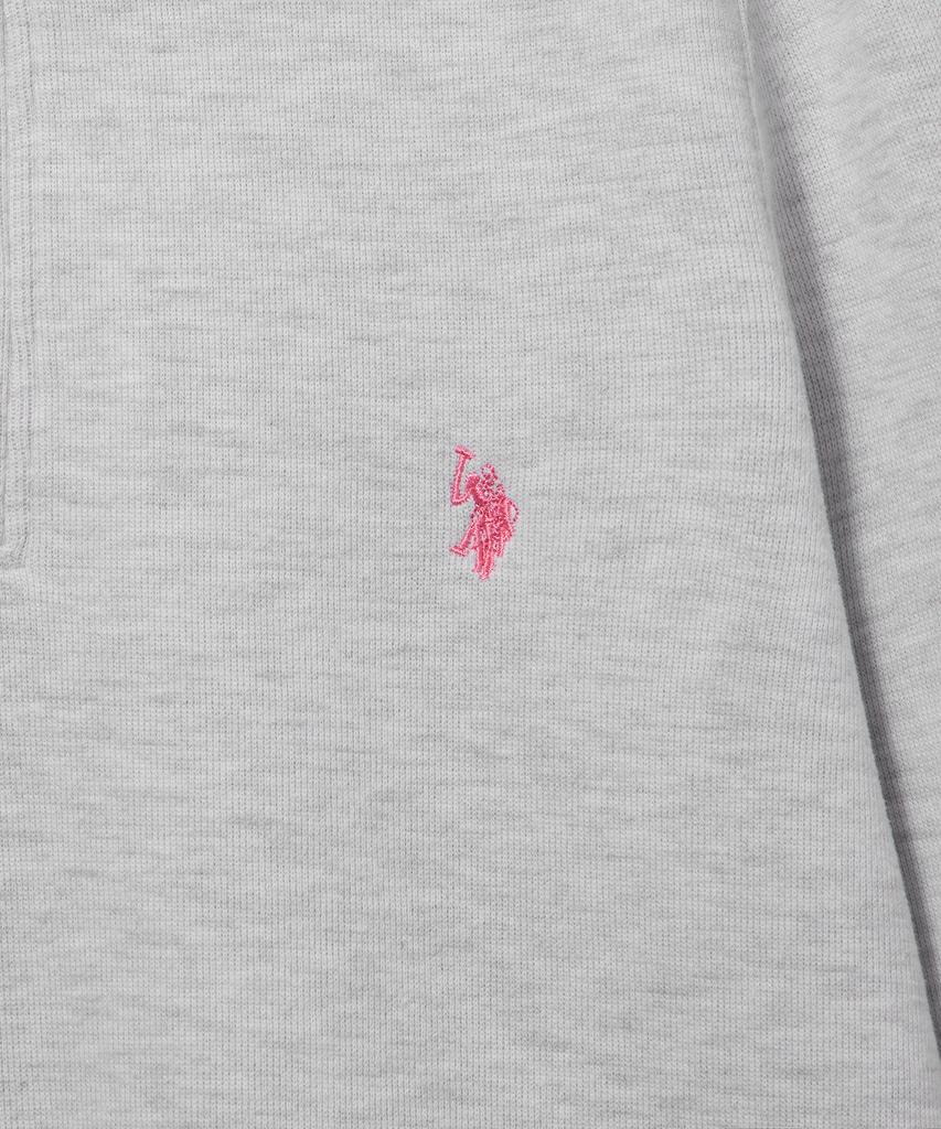 USPOLOASSN French Rib Half Neck_Warm Gray