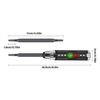 2 in 1 Voltage Tester Current Detector Screwdriver High Torque Magnetic Bit Nonslip Handle for Home and Professional Use