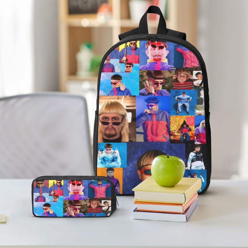 3Pcs RIP Oliver Tree 1993-2026 Backpack Set for Children Pencil Boxes Bookbag Sets with Lunch Box For School Students Daypack