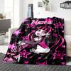 Custom Name Monster High Starry Night Party Blanket For Couch Bed Plush Cozy Fuzzy Blanket Super Soft Warm Blankets For Fall And Winter 091628