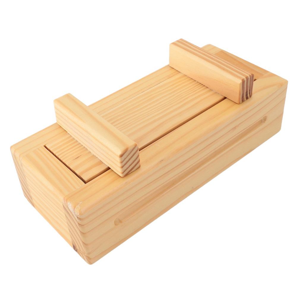 Kitchen Gadget Wooden Sushi Press Detachable Effortless Rice Roll Maker Rectangular Easy To Clean Rice Roll Mould Home Kitchen