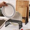 5-Tier Kitchen Cutting Board Rack, Carbon Steel Cutting Board Rack, Kitchen Pot Lid Storage Rack - Kitchen Organizer And Storage