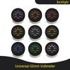 Boat Truck Universal 52mm 8-16V 18-32V Voltmeter Voltage Volt Gauge with 8 Colors Backlight for Motorcycle Vehicle Car
