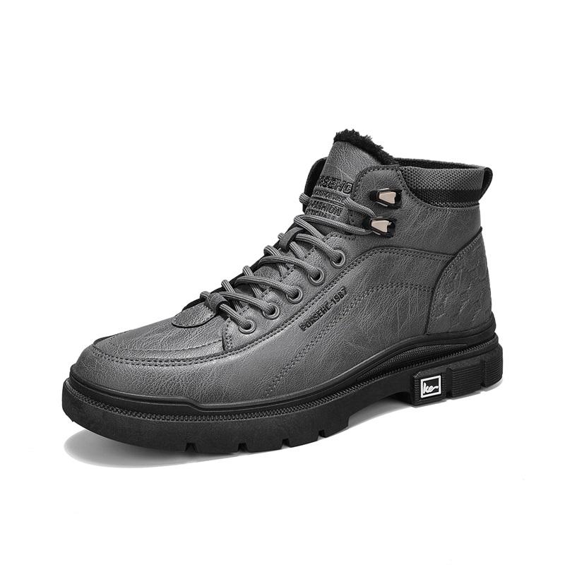 

Men s boots autumn and winter casual boots non-slip outdoor boots warm plush youth cotton boots tooling boots men s cotton shoes 43