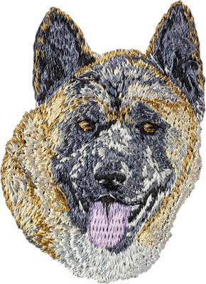 Akita, Akita Inu - hundförmiger Aufnäher, gestickter Aufnäher, einzigartige Dekoration für Art-Dog Rucksack