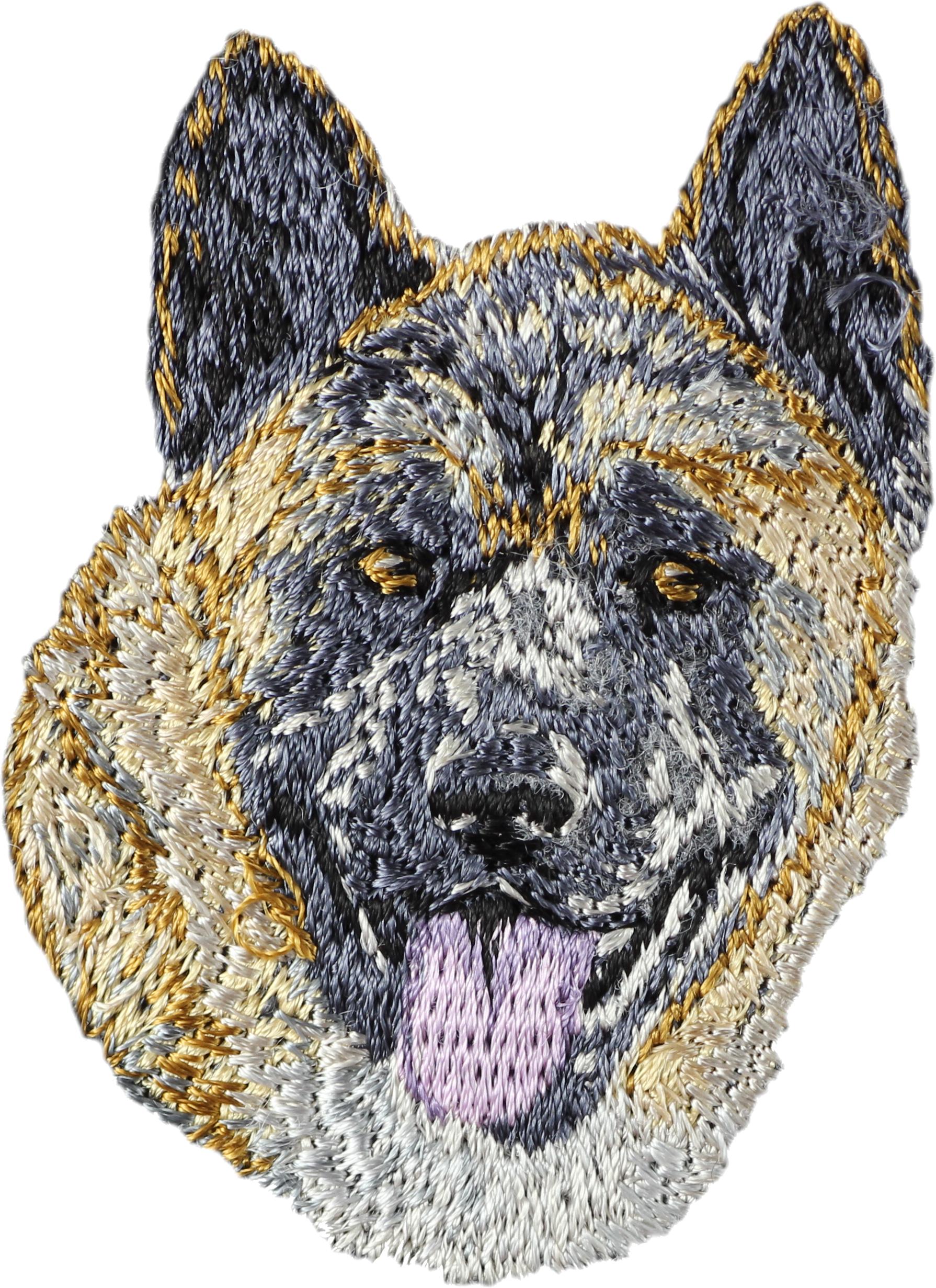 

Akita, Akita Inu - dog-shaped patch, embroidered patch, unique decoration for Art-Dog backpack різнокольорові кольору