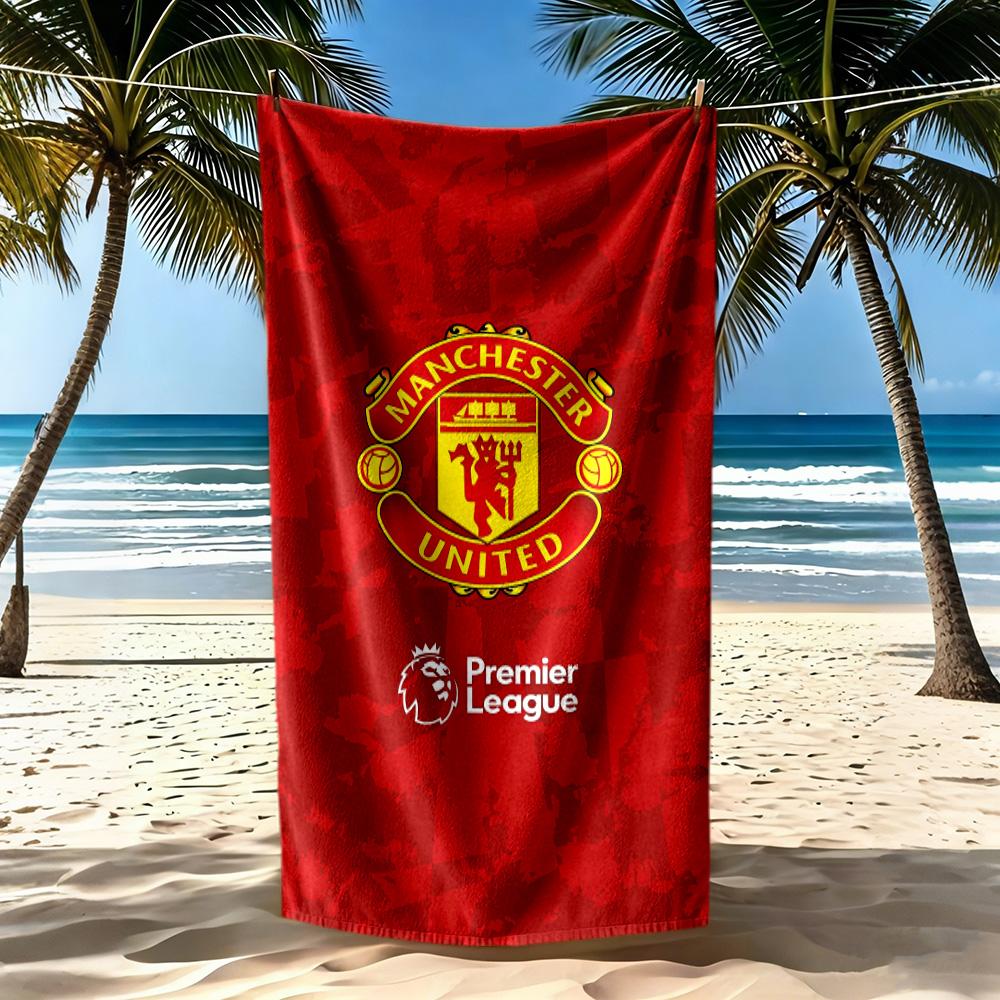 Manchester Beach Towel Super Soft Microfiber Quickdry Fabric Comfortable Lightweight Suitable For Swimming Gym Camping Yoga Vacation
