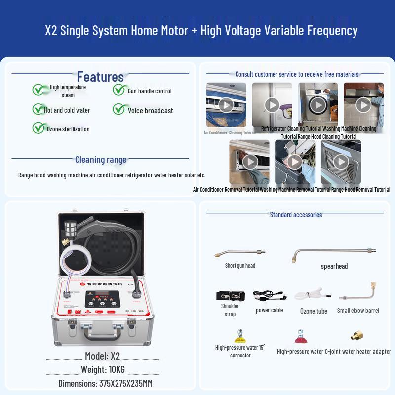 Xianming X2 High-Pressure Steam Appliance Cleaner CN plug (adapter included)