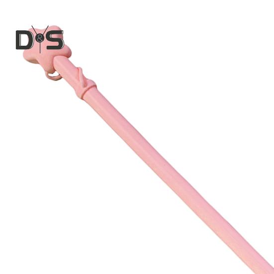 Reusable Silicone Straws with Star Cap Bite-resistant Drinking Tubes for Hot Cold Drinks BPA-Free Flexible Long Straw