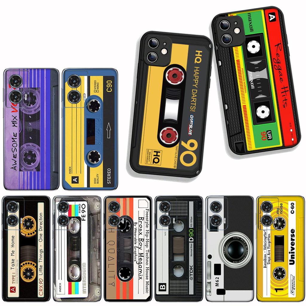 Hülle Cover für Apple iPhone 16 11 13 14 15 Pro Max 7 6 8 Plus SE2 SE3 + 16E SE 2022 Hülle Vintage Musikkassette Retro