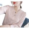 Temperament Versatile Chiffon Shirt for Women Base Shirt Doll Collar Shirt