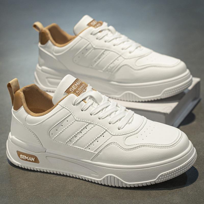 

Men s shoes summer new breathable versatile white casual board shoes student thick sole, three-dimensional ventilation hole design sports 39
