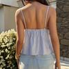 Y2K Spicy Girl Lace Stripe Camisole Sleeveless Vest