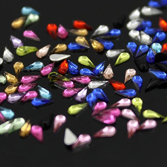 Fashion Mixed Color Water Drop DIY Nail Art Tips Manicure Decoration Wheel