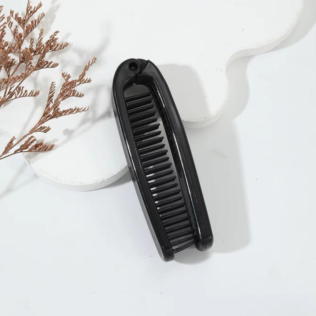 Travel portable folding hair comb - pocket size design, durable plastic bristles and ABS handle For Hair Accessories