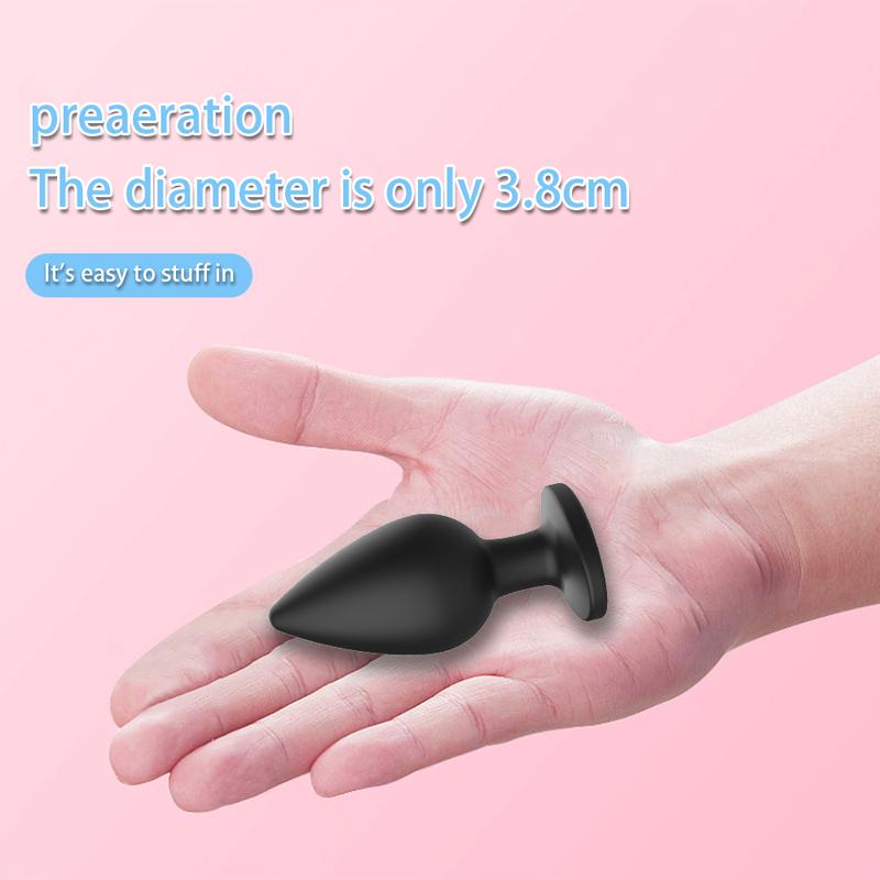 Inflatable Silicone Anal Plug Dilator Expandable Pump Butt Silicone Huge Anus Prostate Massager Anal Sex Toy For Men Couples