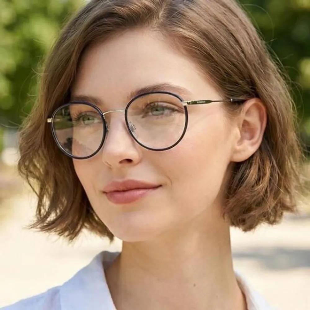 [Burberry] Eyeglass Frames BE1373 1005 Metal Round Blue HUGO
