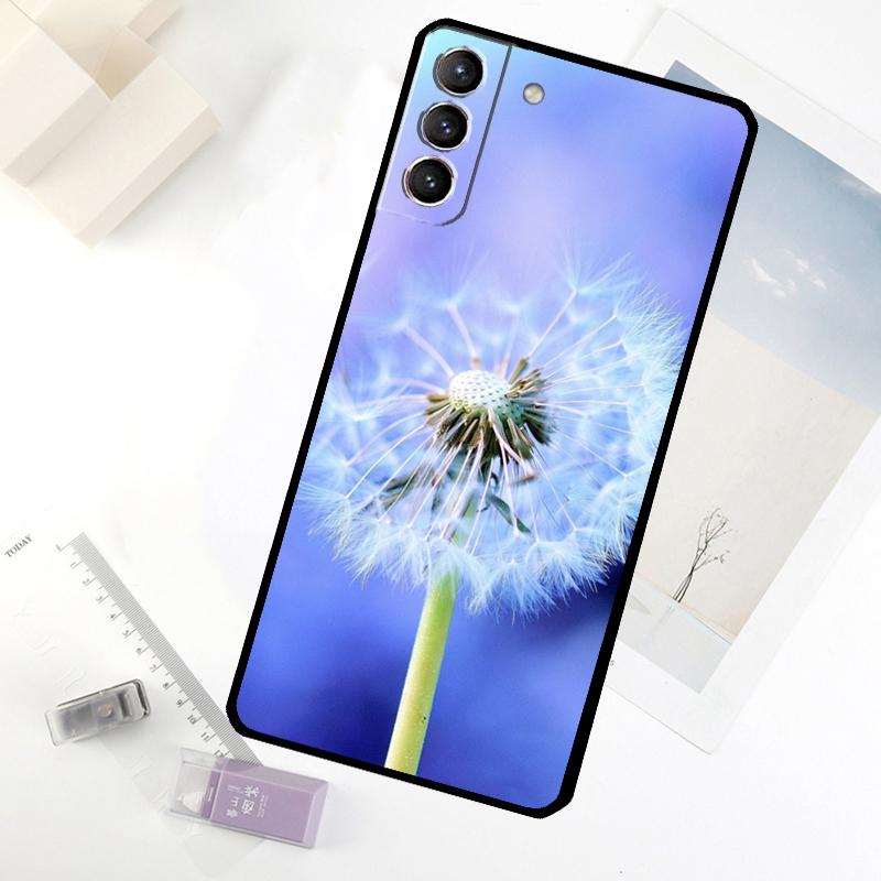 Dandelion Flowers Phone Case For Samsung Galaxy S25 S24 S23 S22 S21 S20 Ultra S9 S10 Plus S23 FE S25 FE Cover