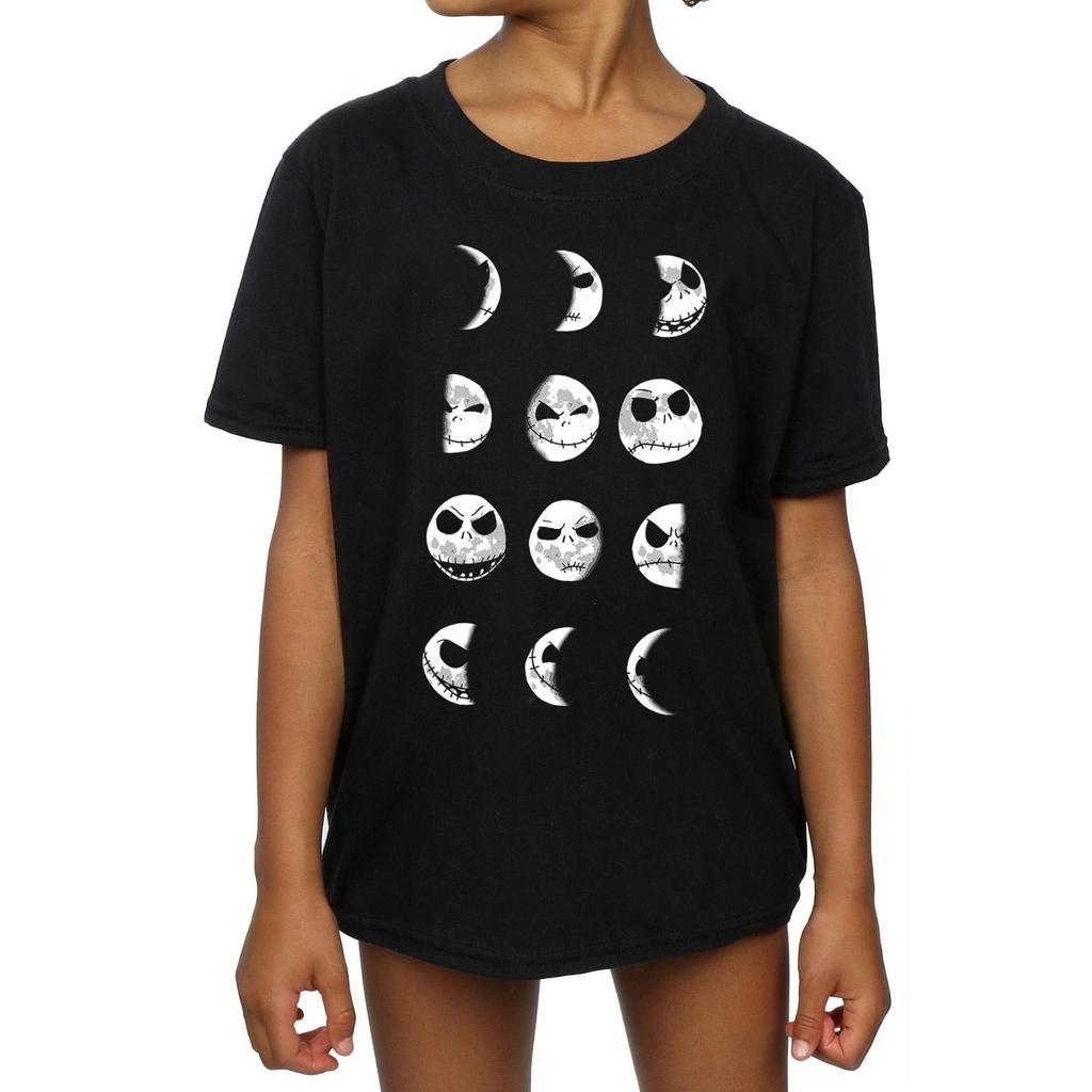 Disney Girls Nightmare Before Christmas Jack Moon Cotton T-Shirt