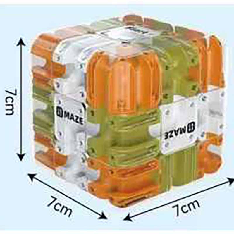 Small 3D Maze Magic Cube Fidget Toys Kid Labyrinth Rolling Ball Puzzle Magic Cube Logical Thinking Antistress Intelligence Toys