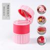 Portable 2-in-1 Pill Box with Pill Cutter for Cutting Small Pills or Large Pills in Half & Quarter Travel Pill Organizer Case