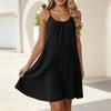 Women's Sleeveless Midi Summer Dress In Cotton Linen, Elegant Casual with Multiple Colors