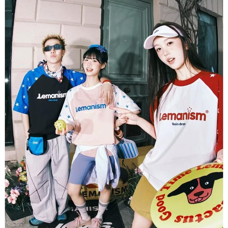 LEMANISM Solona Unisex Star Raglan Short Sleeve T-Shirt S