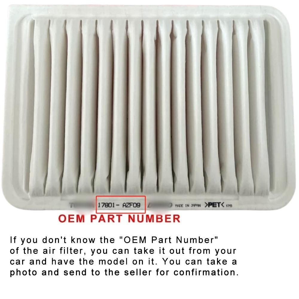 High Flow Sport Air Filter for VW T-ROC Convertible AC7 AC8 1.5 TSI 12.2019- Washable Racing Intake Filters