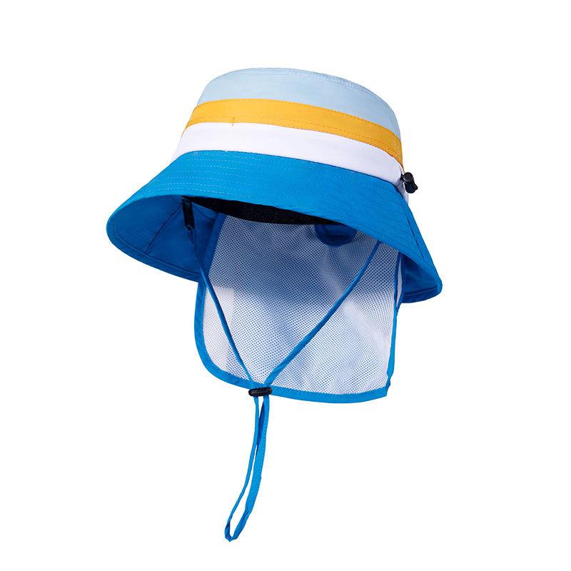 Summer Children's Sunscreen Hat Thin Bucket Hat Breathable UV Protection Baby Sun Hat