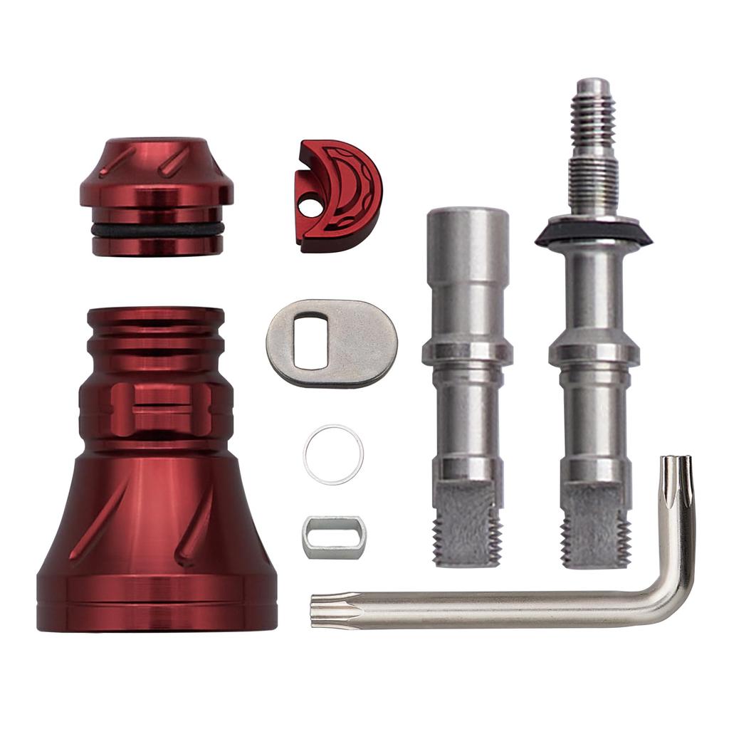 HEIGHTEN Improved Reel Handle Skirt for HEIGHTEN Spinning Reel Handles Red Type B Variable Length Increased V3.0 (Wine - - - Strength) (1036)