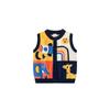 Spring and Autumn Children's Clothing Boys' Cardigan Vest Kids' Little Rocket Jacquard Double-Layer Sweater Boys' Sleeveless Vest