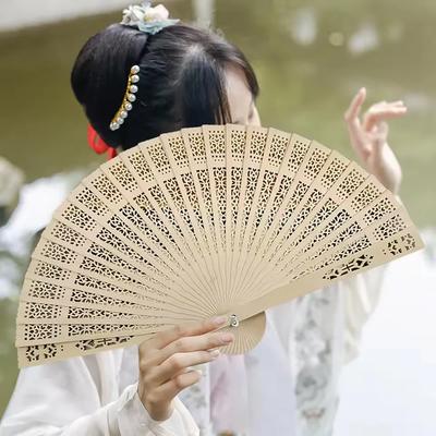 1pc DIY Folding Fan Bamboo Fan, Handmade Painting Folding Fan, Wedding Gift, Chinese Style, Student Gift Fan, Ancient Style