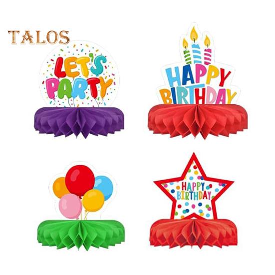 9Pcs DIY Honeycomb Ornaments Holiday Decorations Vibrant Color Easy To Install Colorful Paper Honeycombs Party Supplies