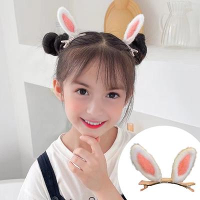 1 pár plyšových králičích ušních spona do vlasů Bunny Ear Kachní zobák Spona do vlasů Dámské Dívčí Vlasové doplňky Foto Rekvizita Narozeniny Vánoční dárek