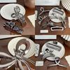 Elegant Metal Silver Resin Large Hair Clip For Effortless Stylish Updos And Ponytails