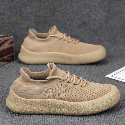 Sommer neue Oberbekleidung atmungsaktiv Fly-Weave Sportschuhe trendig rutschfest Freizeit faule Socken Schuhe
