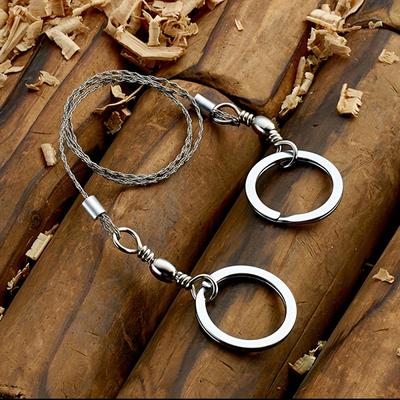 Seghetto tascabile compatto in acciaio inossidabile - Durevole, ideale per campeggio, escursionismo e sopravvivenza all'aperto, utensile da taglio portatile per cavi metallici