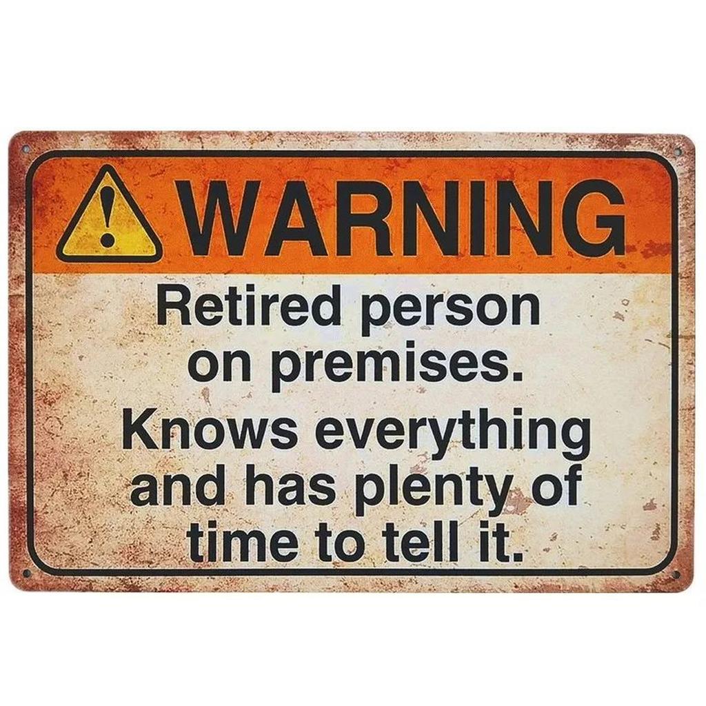 Warning Beware Metal Tin Signs Plaque Wall Decoration Vintage Art Posters Iron Painting for Man Cave Home Cafe Garden Club Bar