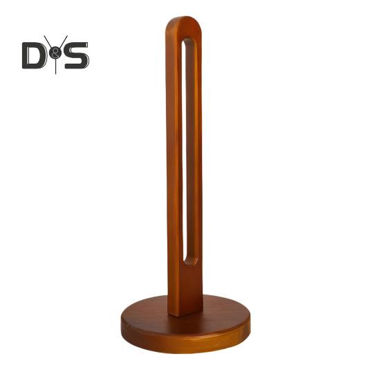 Portarrollos de Papel de Madera con Base Estable Diseño Antideslizante Fácil Montaje Soporte Almacenamiento para Papel de Cocina