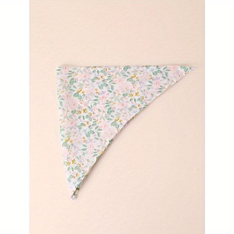 Küçük ve Orta Boy Köpekler İçin Sevimli Çiçek Baskılı Evcil Hayvan Bandanası, Evcil Hayvan Aksesuarı (1 Adet)