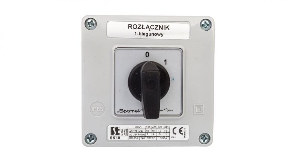 Cam Switch 0-1 1P 10A In Housing Sk10-1.825Ob11