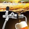 G5/8 Adjustable Kegerator Draft Shank Beer Faucet with Flow Controller Chrome Plating Tap Kit Home Brew Beer Wine Making
