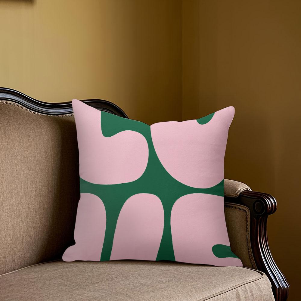 Retro Love Typography square Jacquard Pillow Cover for Sofa Office Waist Cushion Cover Home Decorative Pillowcase 40x40cm