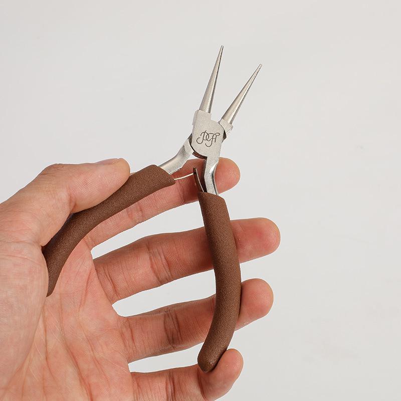 High-End Carbon Steel Needle Nose & Bent Tip Pliers for DIY Wire Wrapping