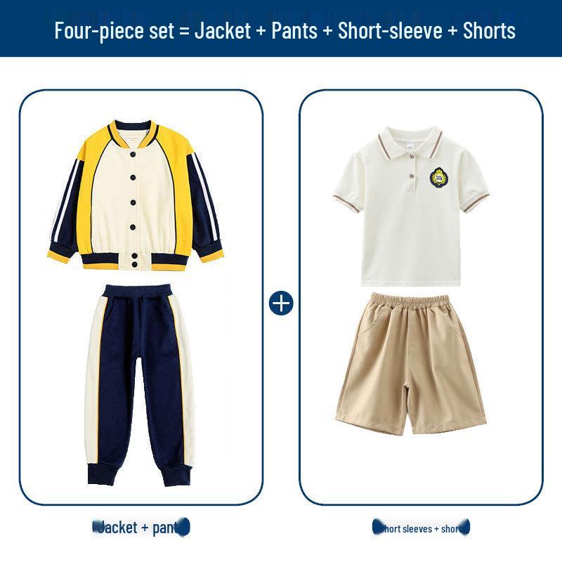 British Style Spring/Autumn Sportswear Three-Piece Set for Primary Students