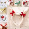 Christmas Deer Headband With Glitter Antlers For Holiday Party Decor And Celebrations