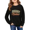 Children's Fashionable Casual Long-sleeved Loose Christmas Print Pullover Sweatshirt