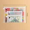 1/3/5PCS Cosmetic Organization Mesh Zipper File Bag PVC Document Folder Storage Bag A4/A5/A6 Moisture-proof Mesh Bag