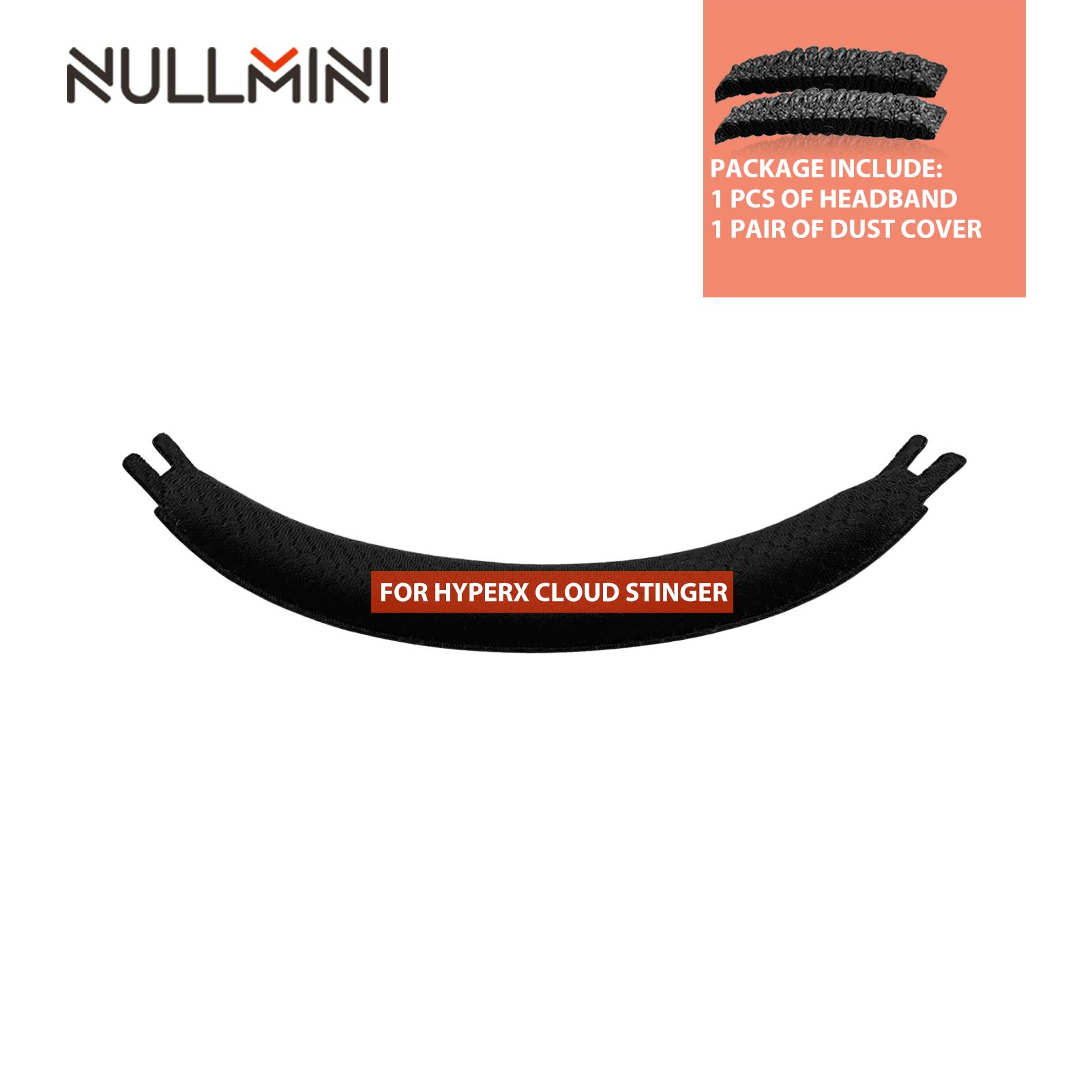 Nullmini Earpads Suitable for HyperX Cloud Stinger Headphones Replacement Ear Cushion Pads Headband